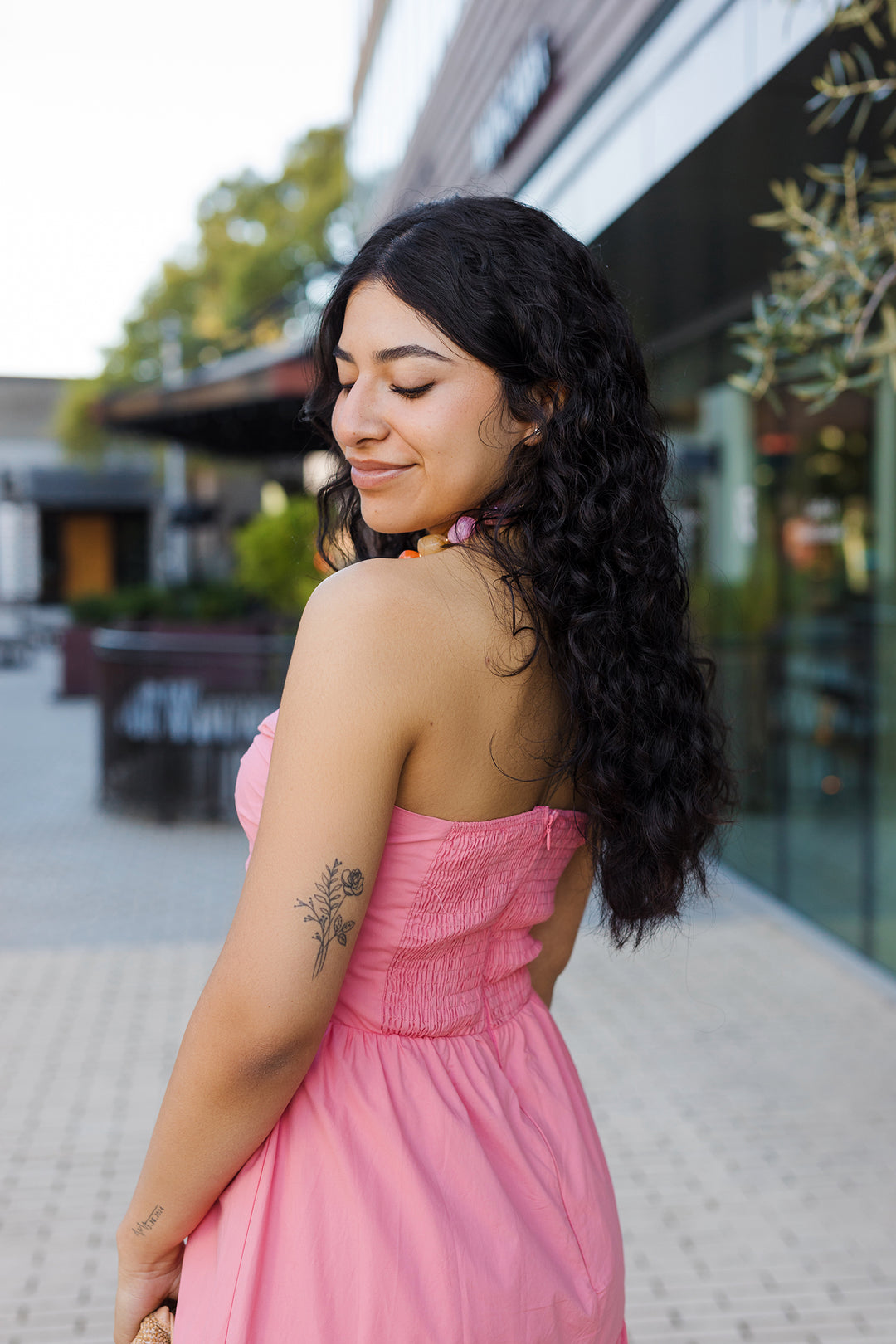 The Strawberry Dreams Strapless Tiered Maxi Dress