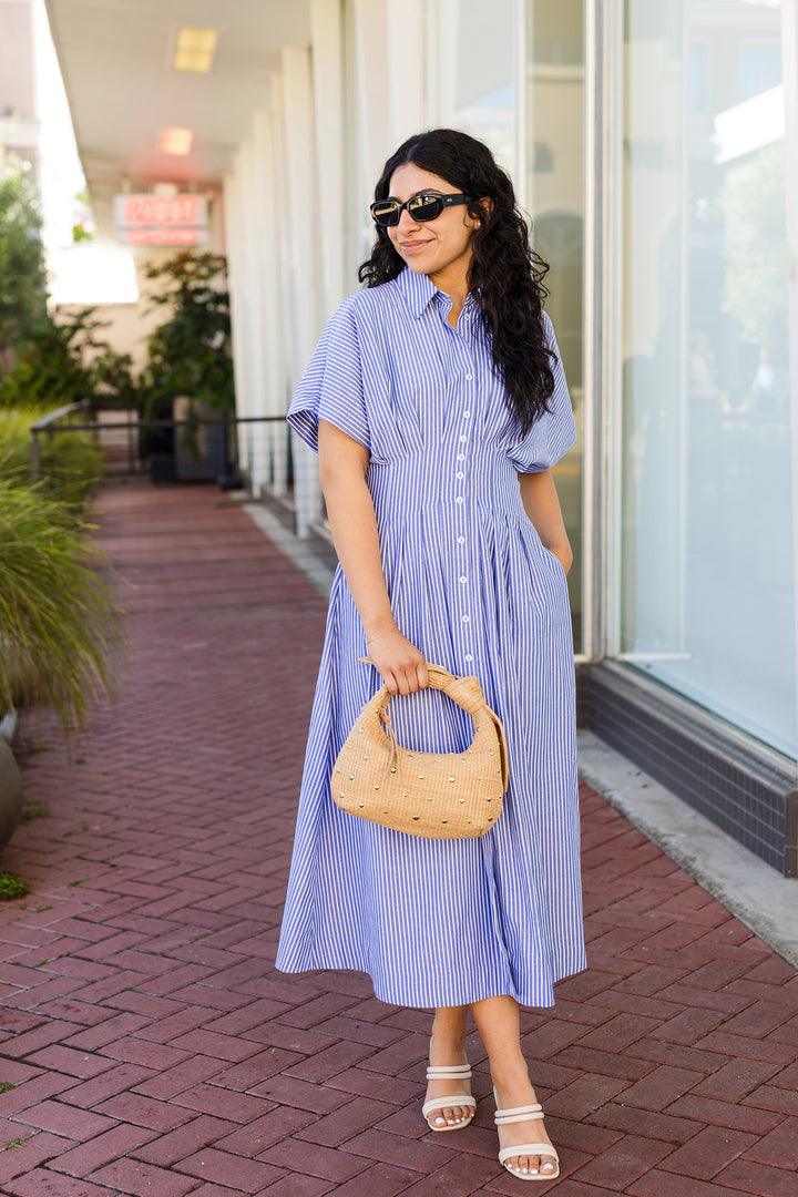 The Torrie Striped Maxi Dress