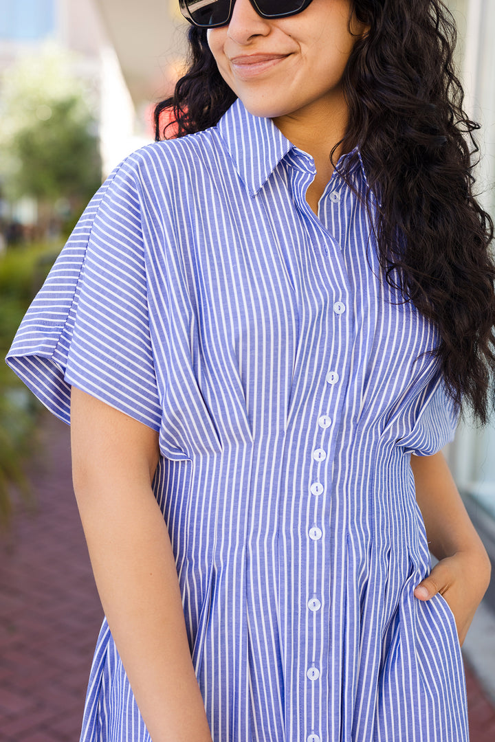 The Torrie Striped Maxi Dress