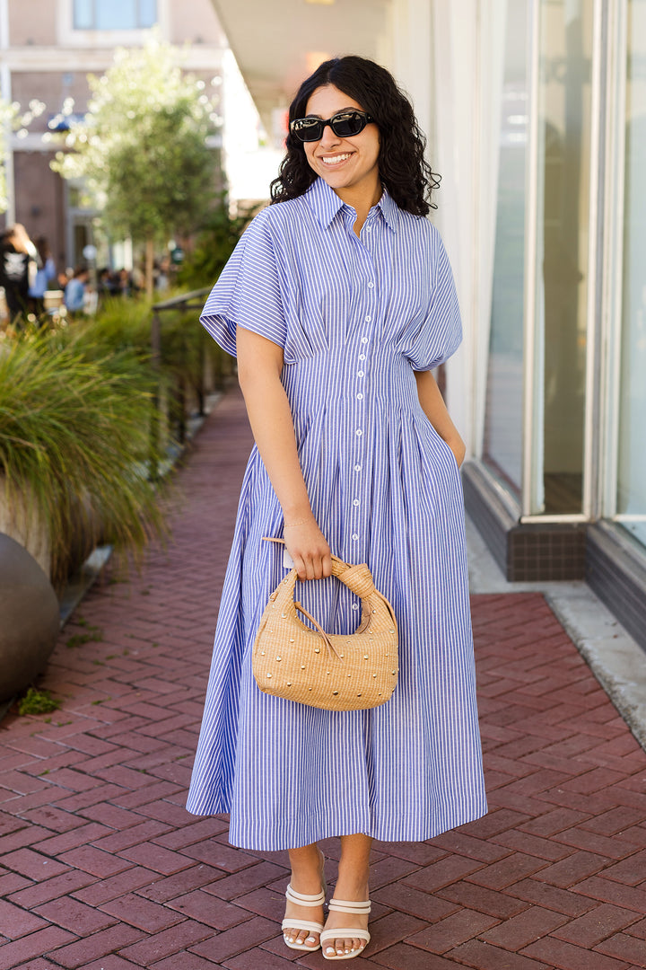 The Torrie Striped Maxi Dress
