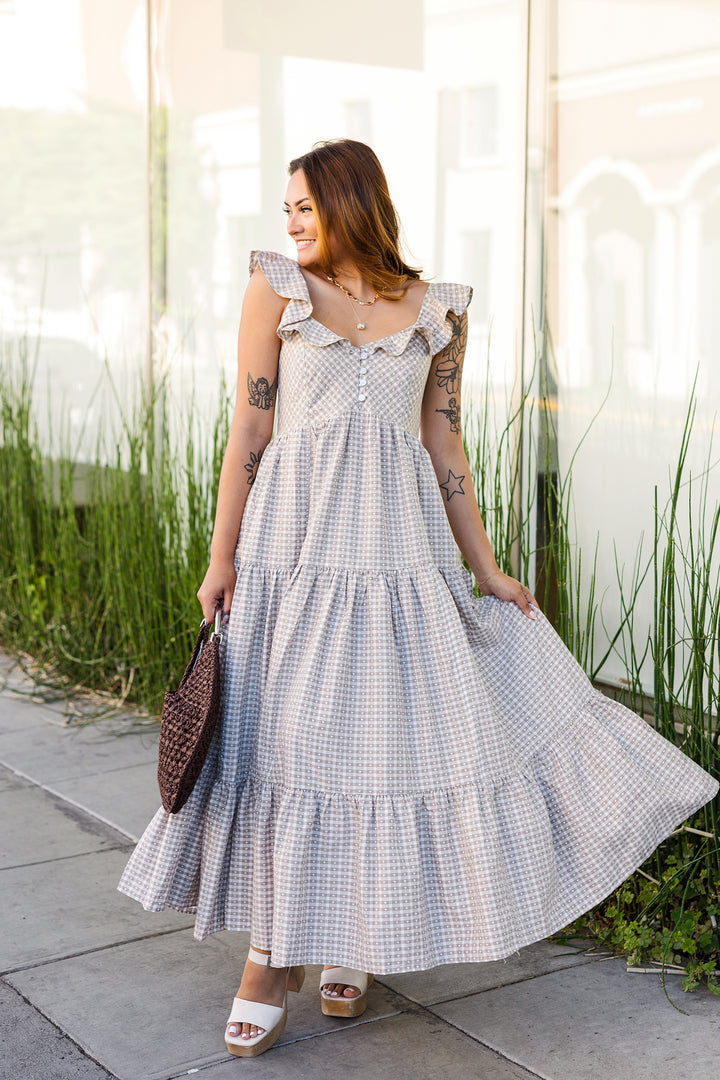 The Brown Sugar & Honey Maxi Dress