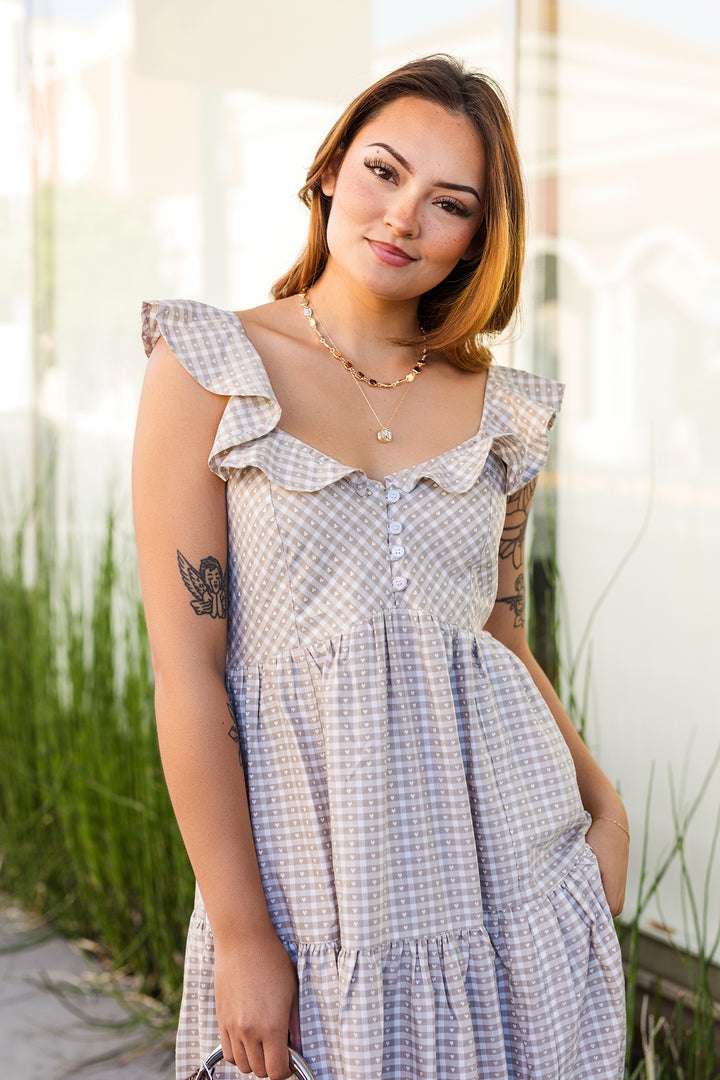 The Brown Sugar & Honey Maxi Dress