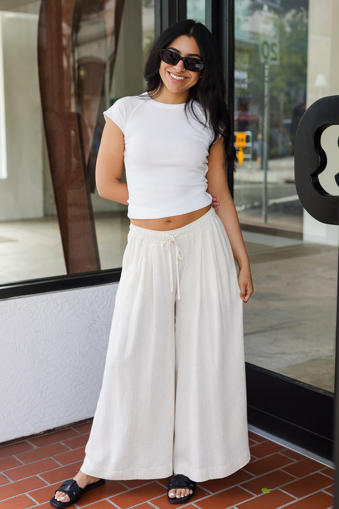 The Saturday Morning Raglan White Tee