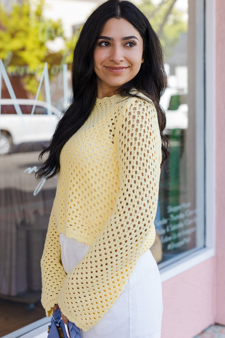 The Saltwater Air Open Knit Sweater