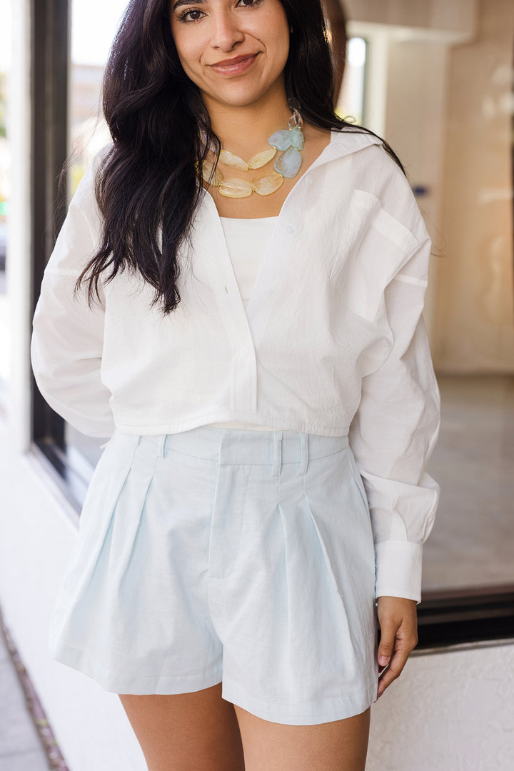 The First In Class Tailor Pleated Shorts