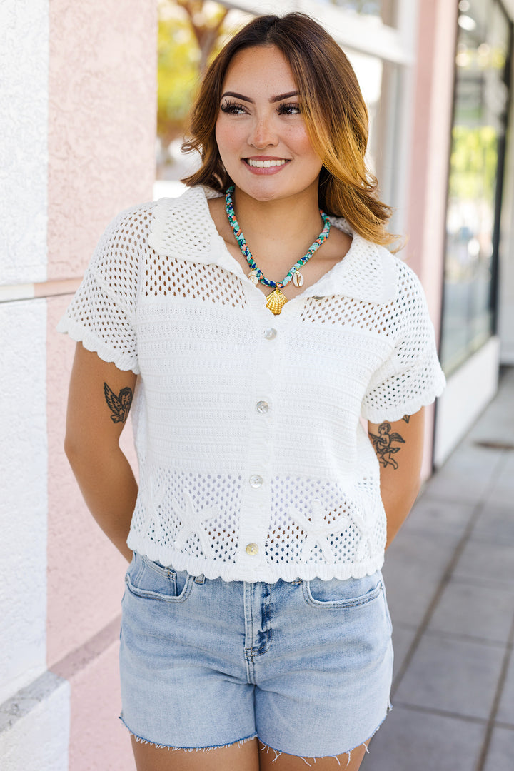 The Shore Breeze Crochet Top