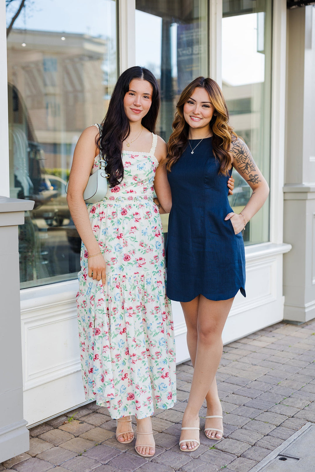 The Garden Glow Ruched Strap Midi Dress