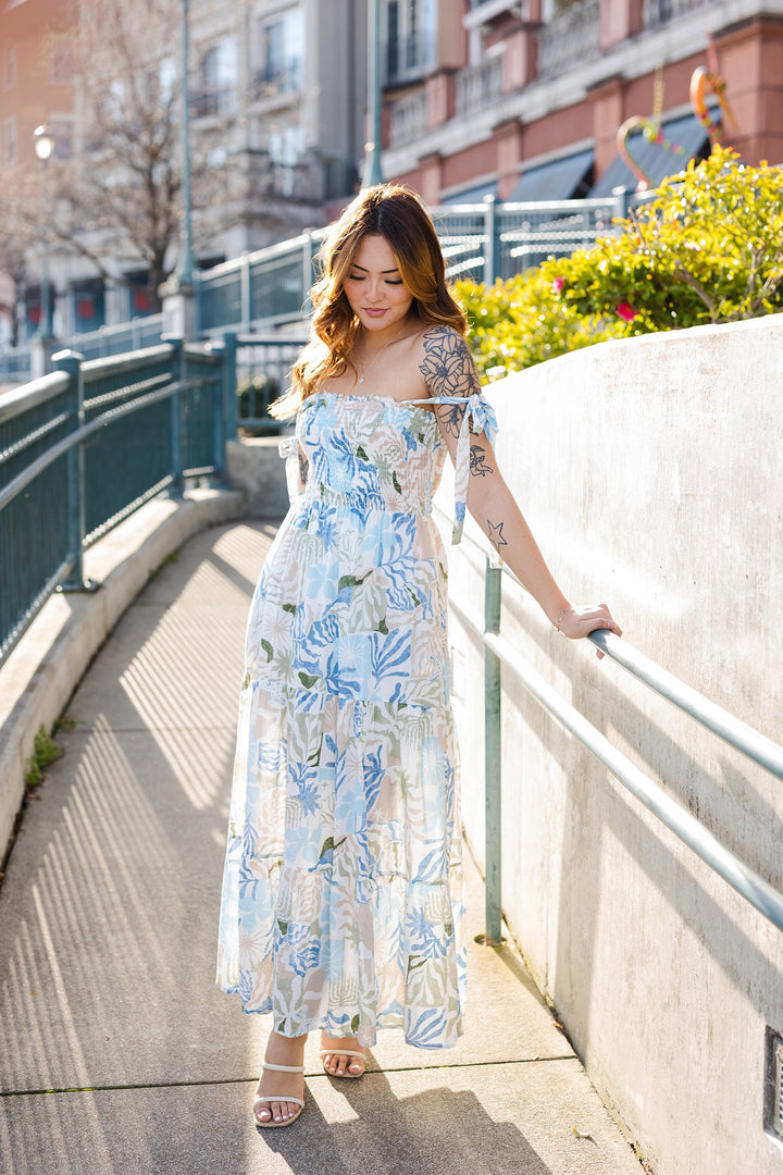 The Resort Ready Tropical Print Maxi Dress