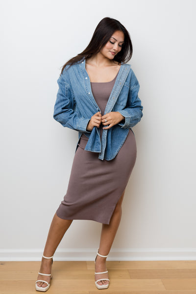 The Cowboy's Sweetheart Washed Denim Buttonup Shirt