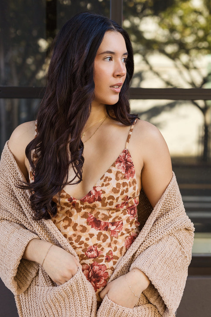 The Cuddle Bug Cocoa Chunky Knit Cardigan Sweater