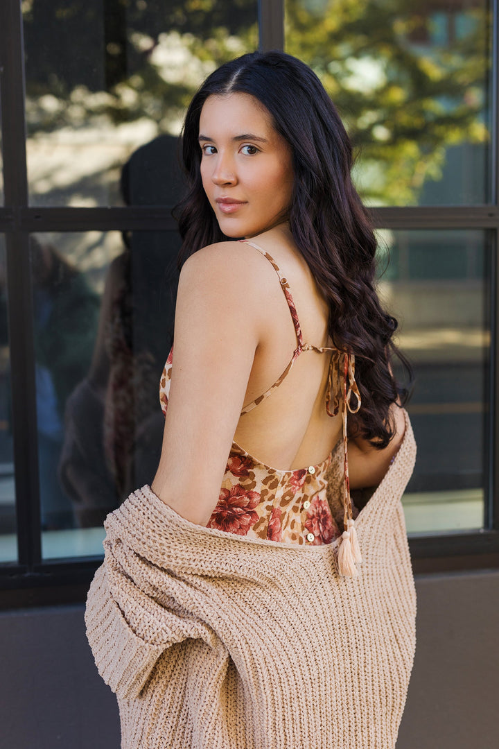 The Cuddle Bug Cocoa Chunky Knit Cardigan Sweater