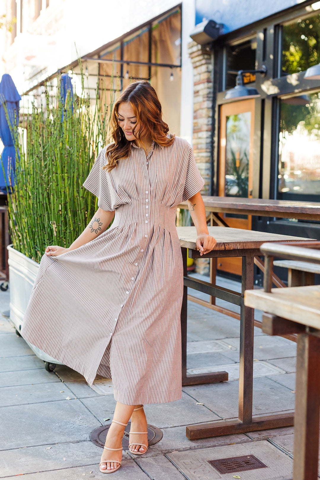 The Torrie Coco Striped Maxi Dress