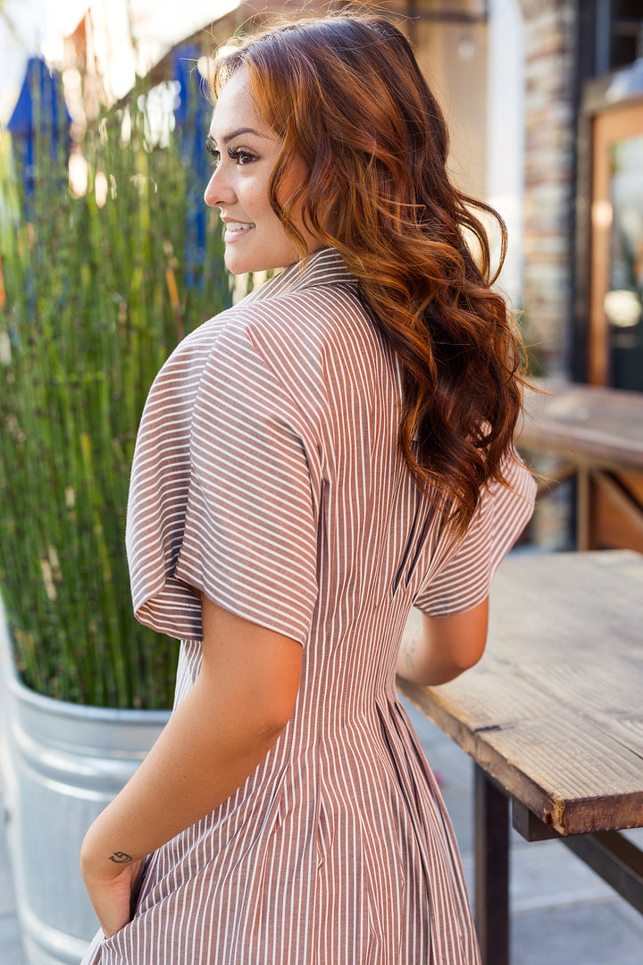 The Torrie Coco Striped Maxi Dress