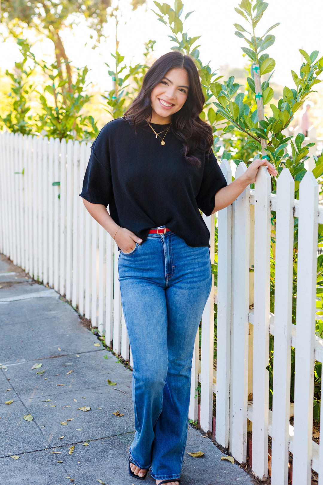 The Seam It All Short Sleeve Knit Top