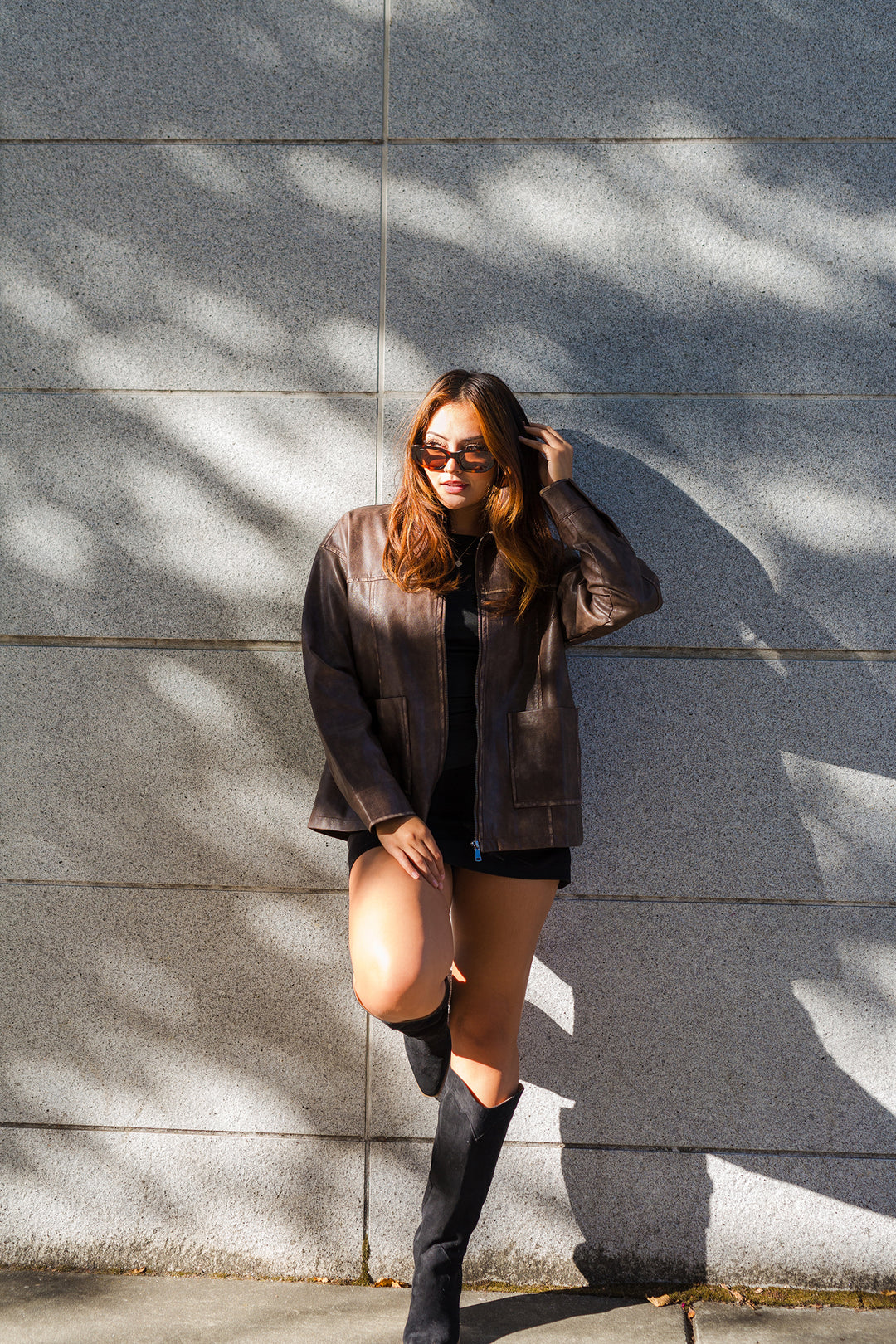 The Cool Rider Faux Leather Jacket