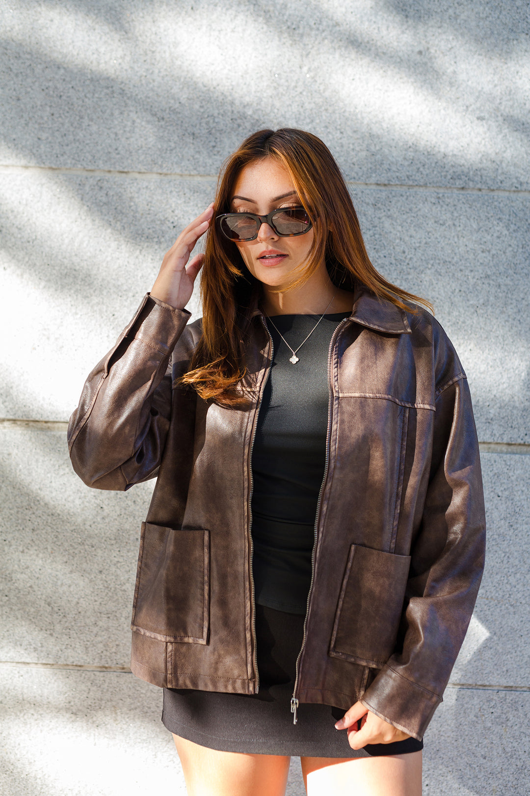 The Cool Rider Faux Leather Jacket