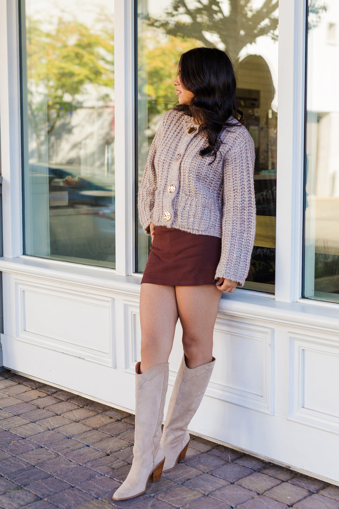 The Gold Standard Chunky Knit Cardigan