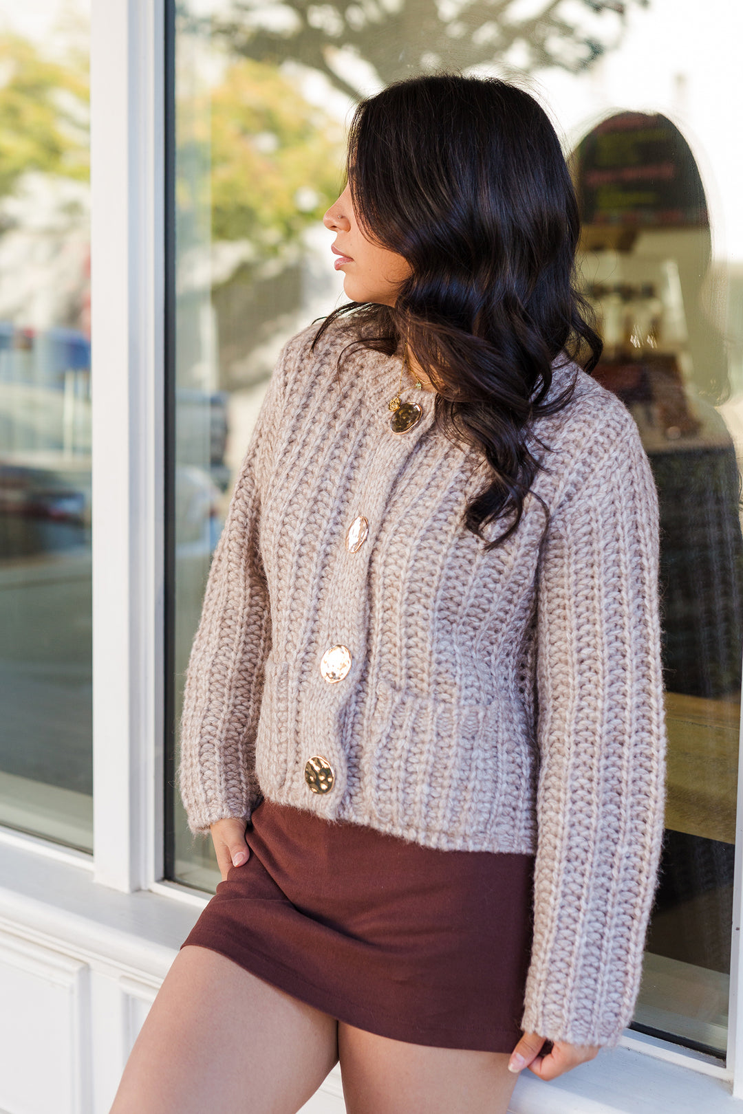 The Gold Standard Chunky Knit Cardigan