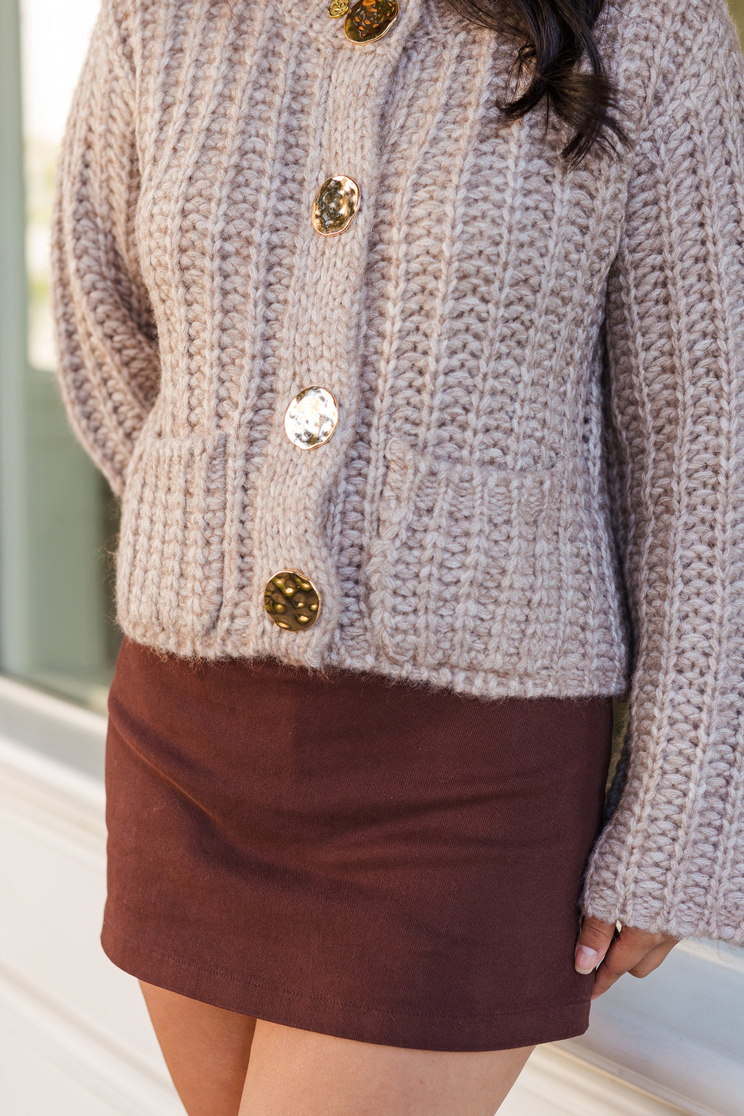 The Gold Standard Chunky Knit Cardigan