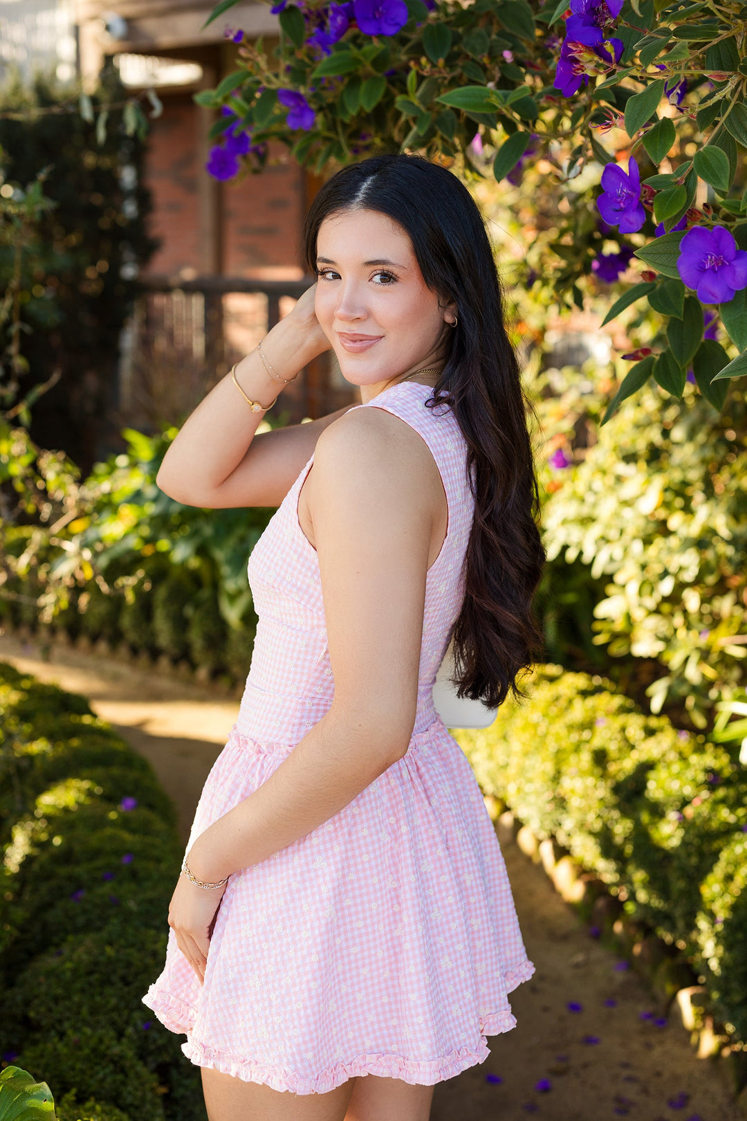 The Rosebud Picnic Mini Dress