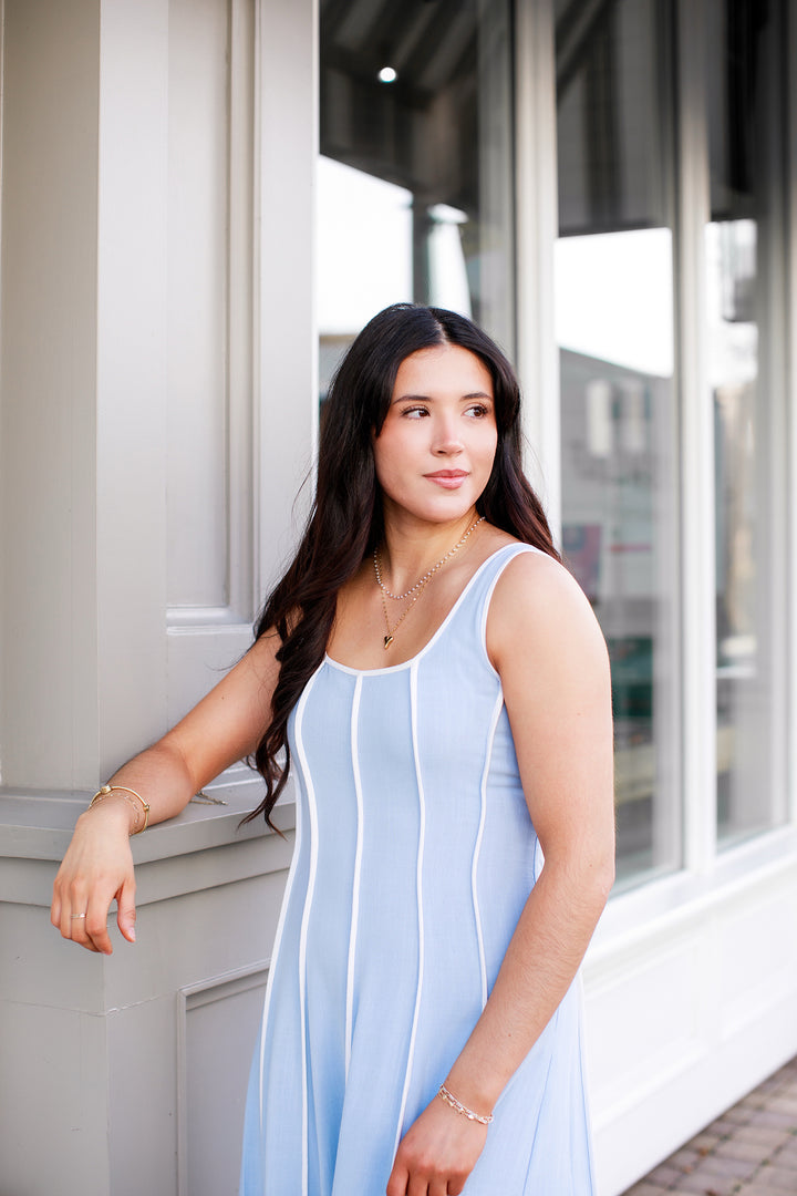The Savannah Linen Midi Dress