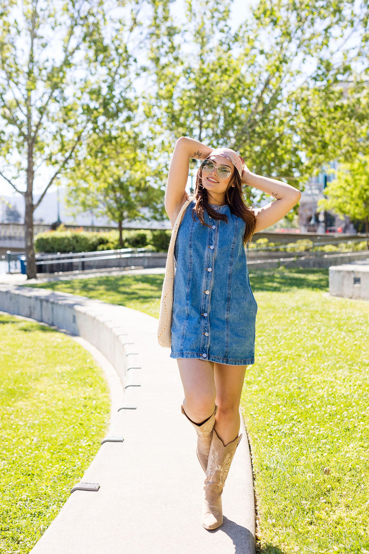 The Picture Perfect Denim Mini Dress