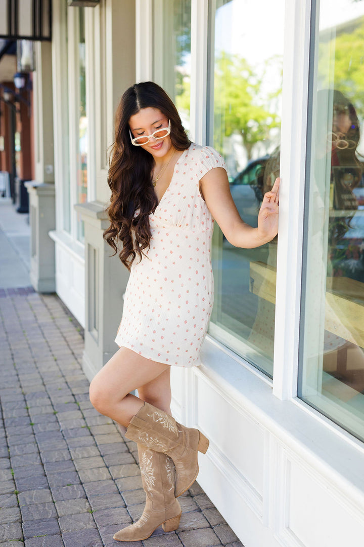 The Berry Sweet Cap Sleeve Mini Dress