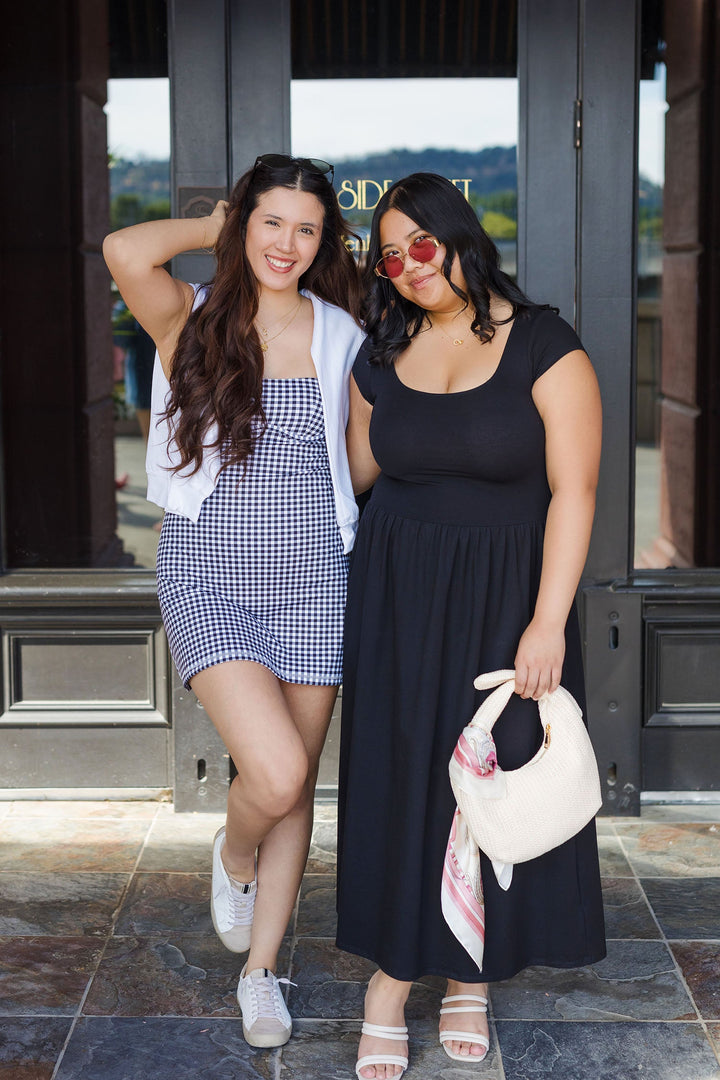 The American Beauty Short Sleeve Midi Dress