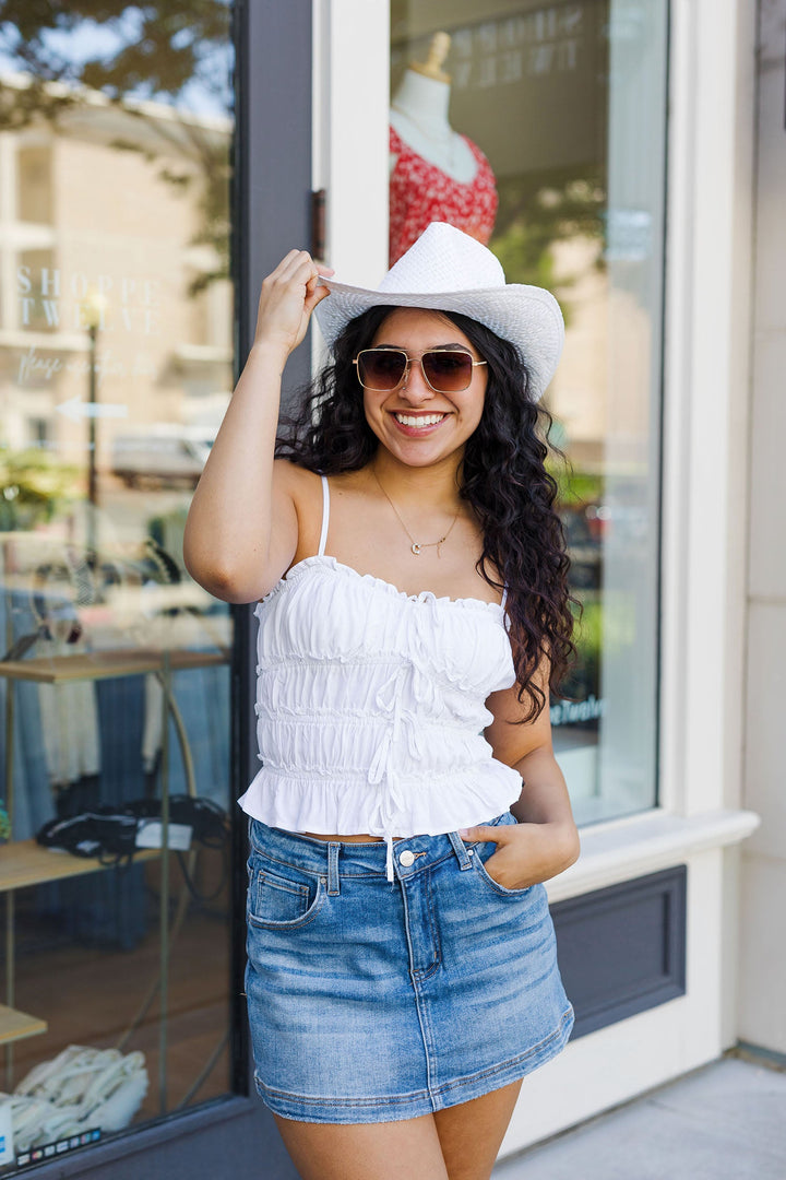 The Frill Seeker Tiered Cami Top