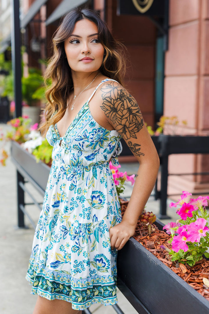 The La Dolce Open Back Mini Dress