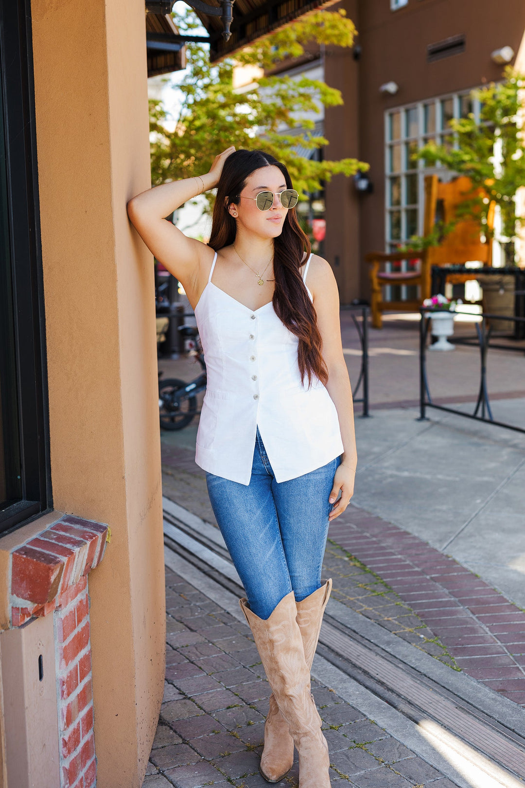 The Hina Button Top