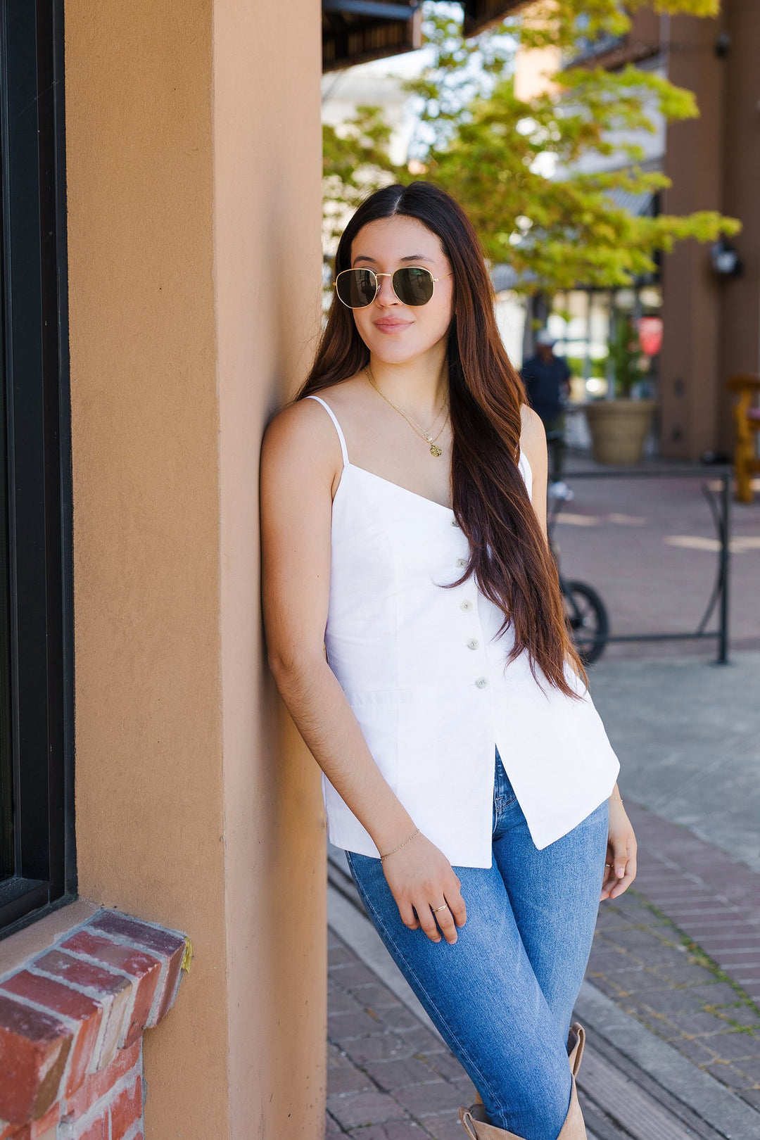 The Hina Button Top