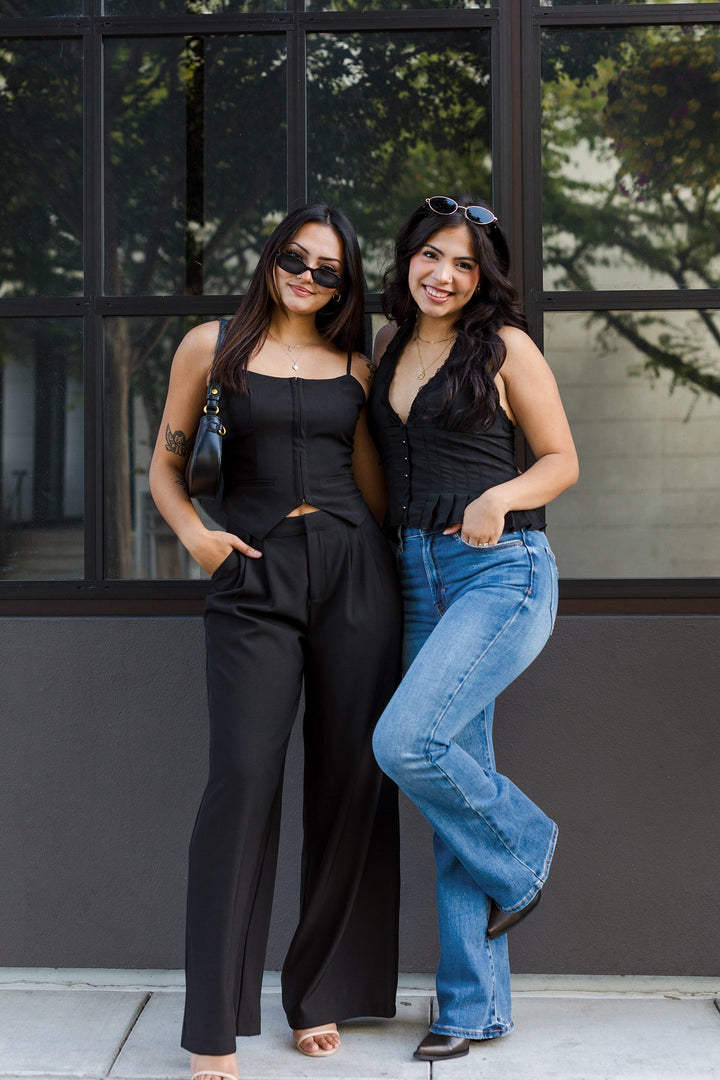 The Bridget Black Wide Leg Pants