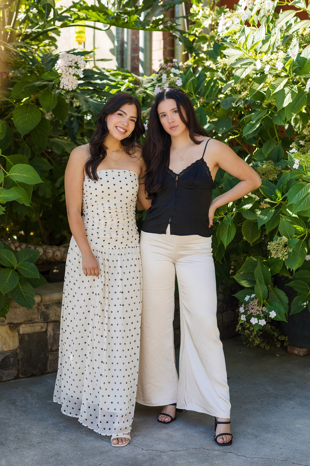 The All Eyes On You Polka Dot Drop Waist Maxi Dress