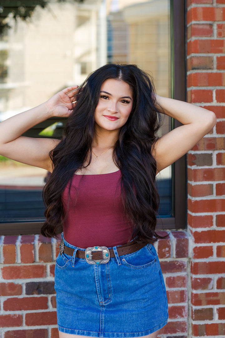 The Taylor Double Layer Cotton Span Tank Top