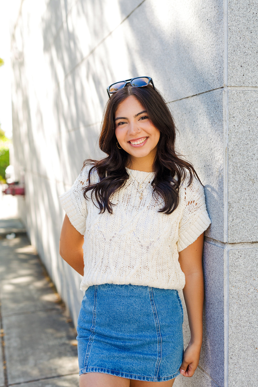 The Cable Connection Short Sleeve Sweater