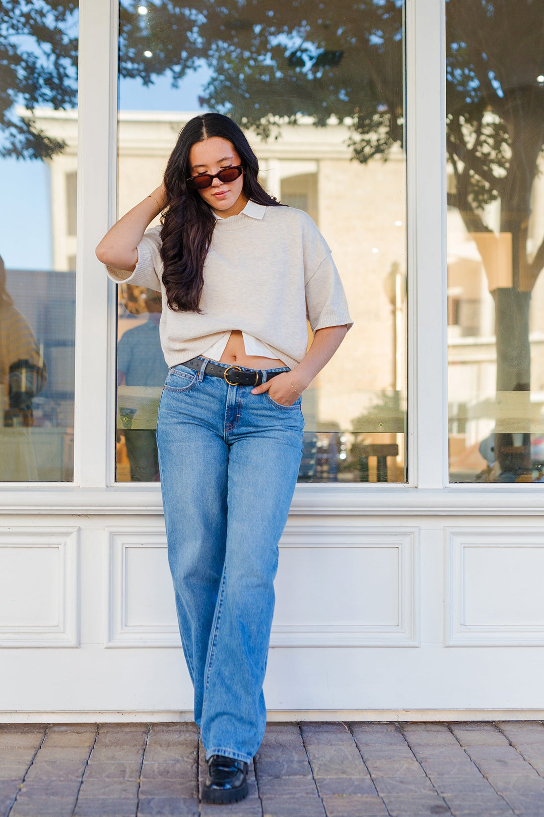 The Seam It All Short Sleeve Knit Top