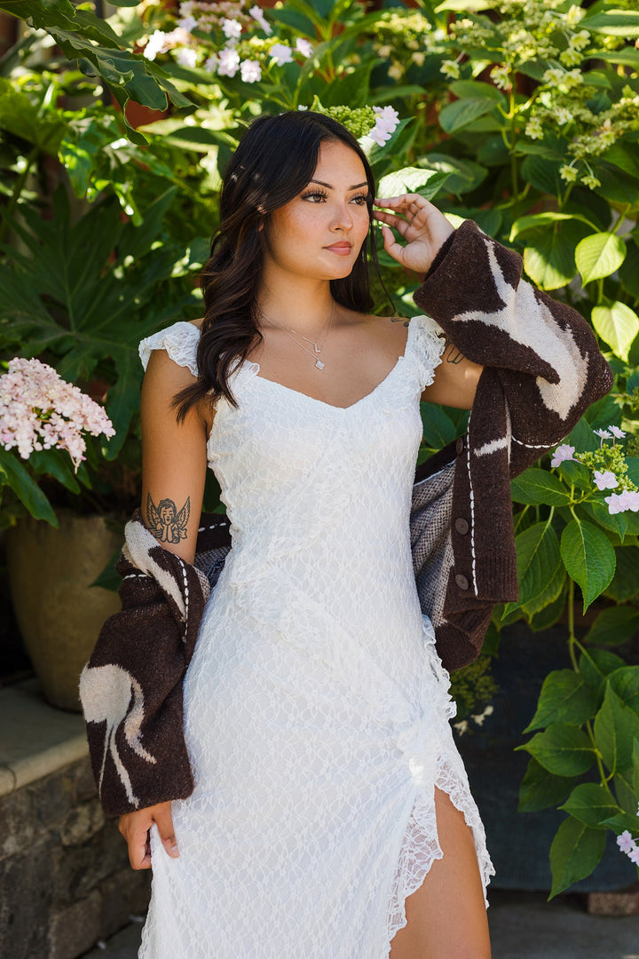 The Hold Your Horses Chocolate Cardigan Sweater