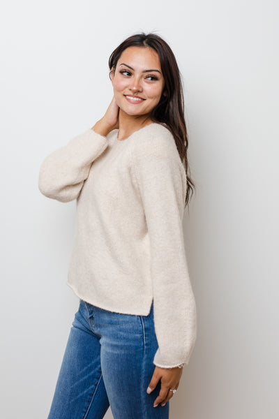 The Best In Class Oatmeal Soft Knit Dolman Sweater