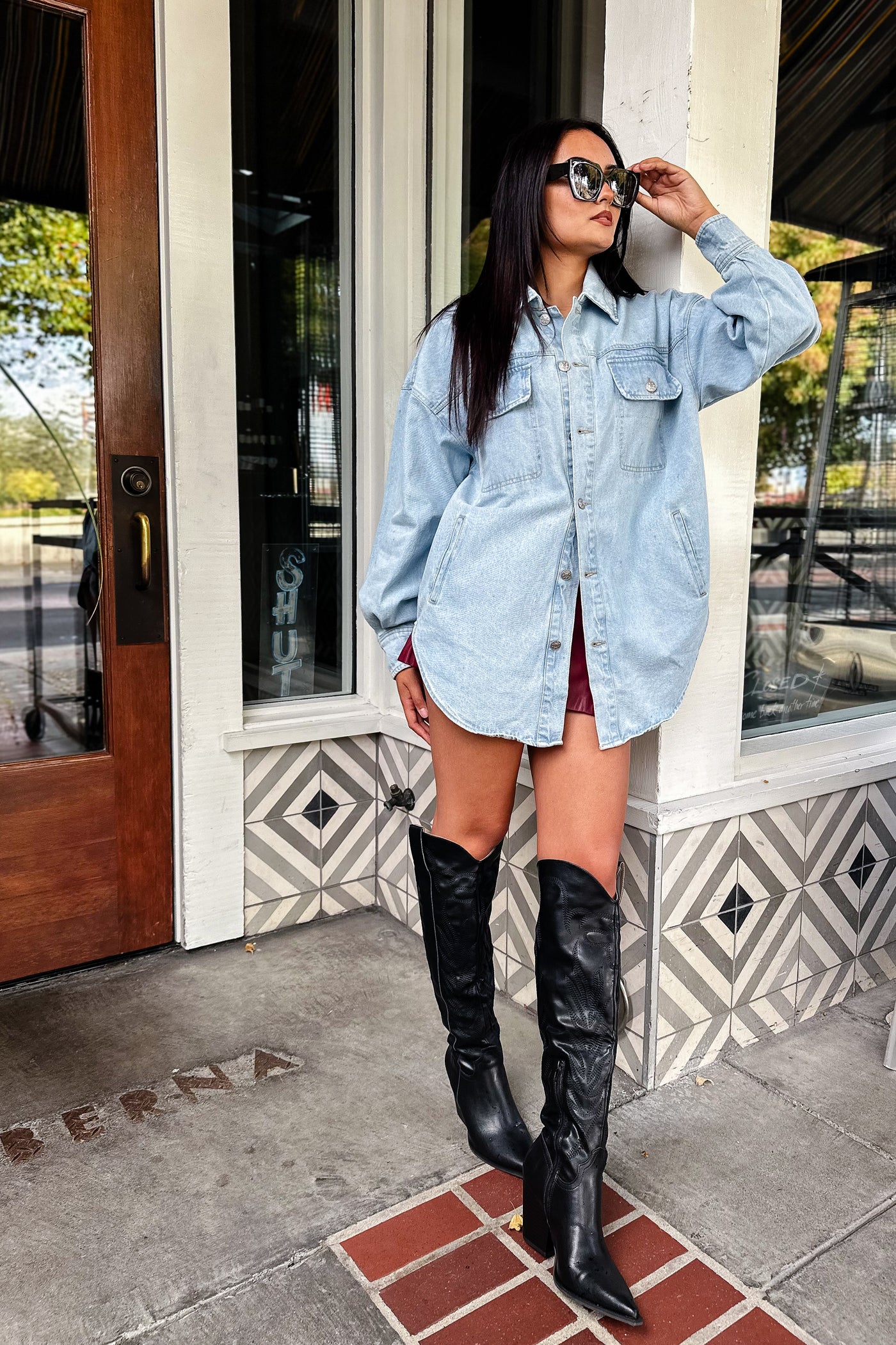The Steal Your Heart Denim Shacket