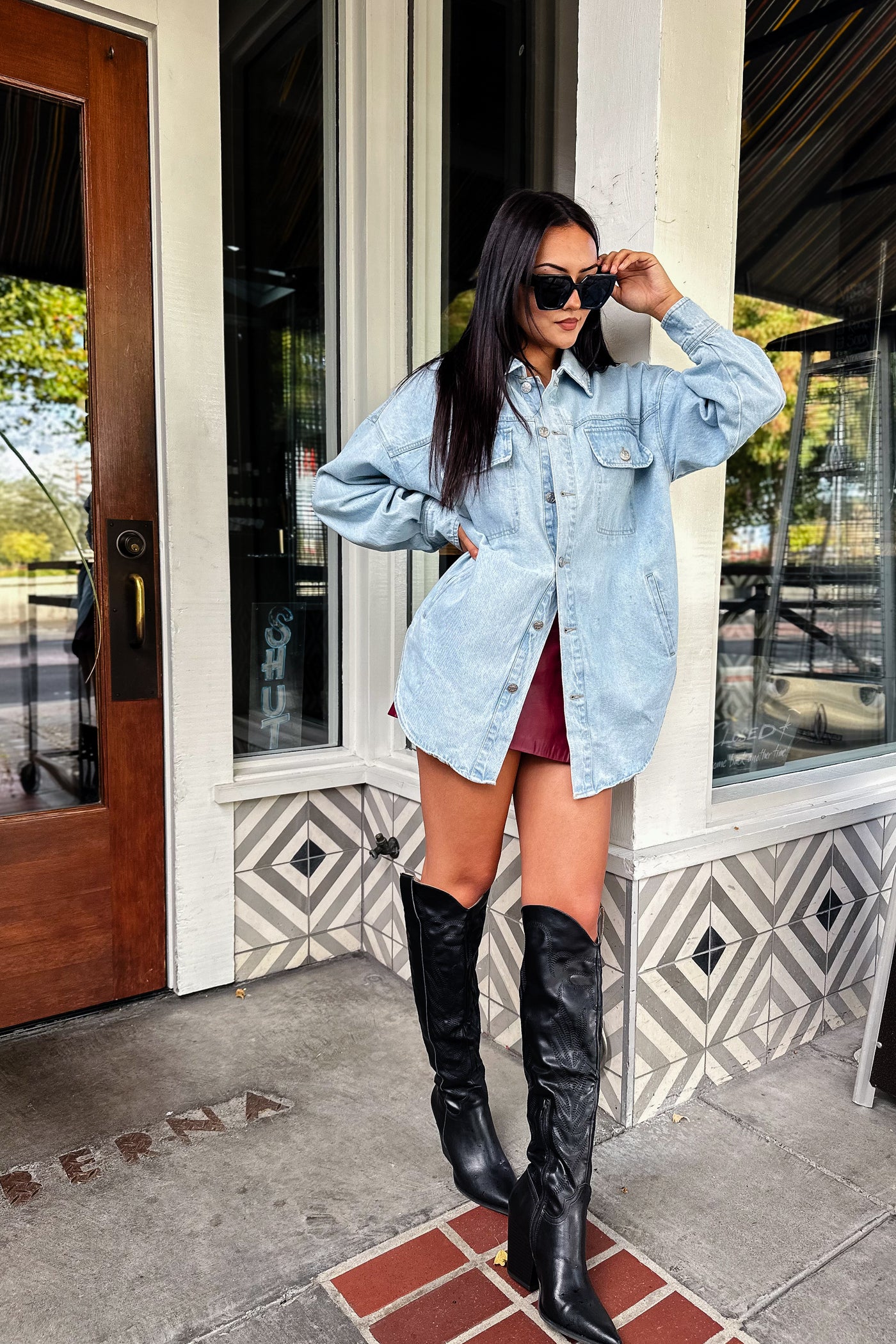 The Steal Your Heart Denim Shacket