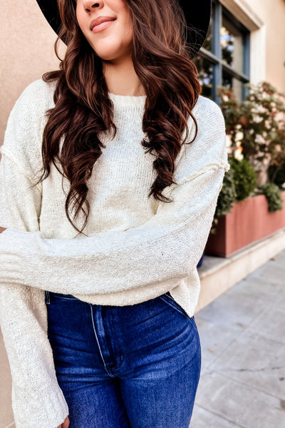 The Hometown Knit Cropped Sweater