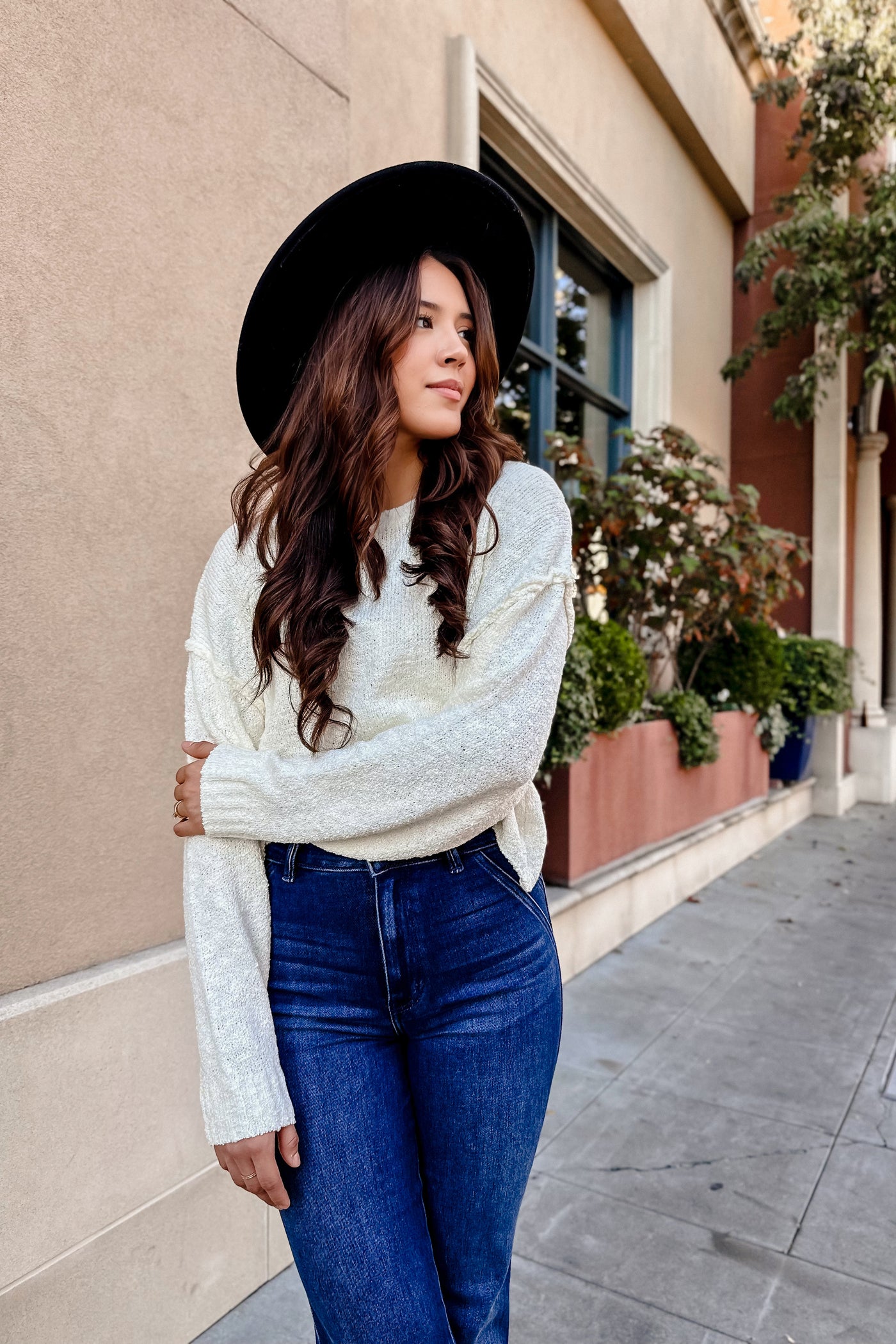 The Hometown Knit Cropped Sweater
