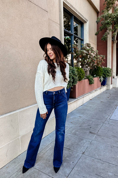 The Hometown Knit Cropped Sweater