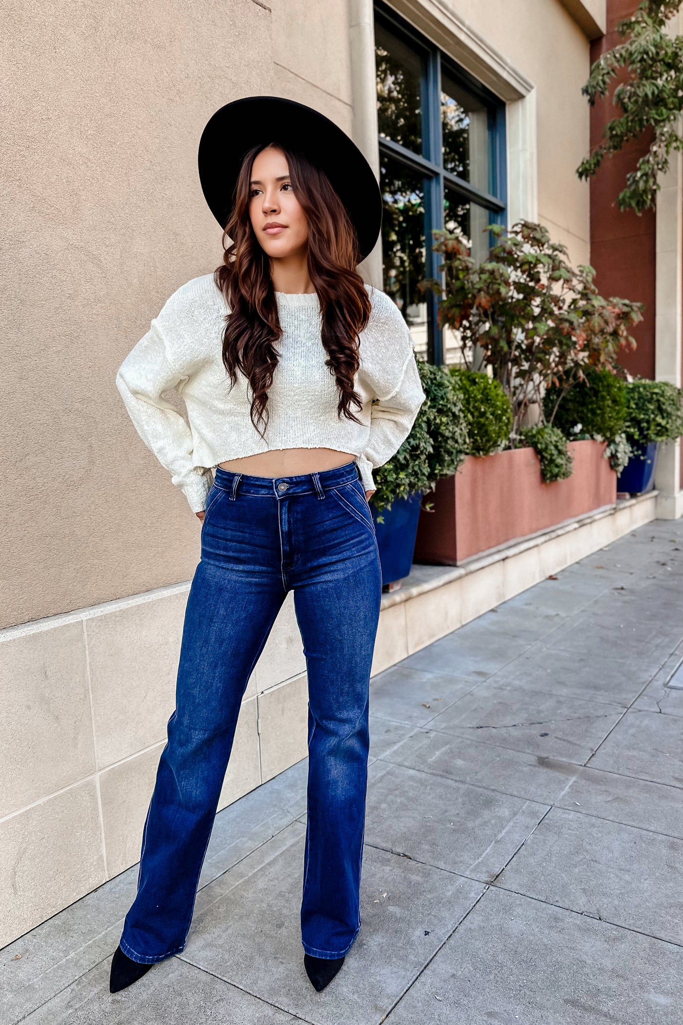 The Hometown Knit Cropped Sweater