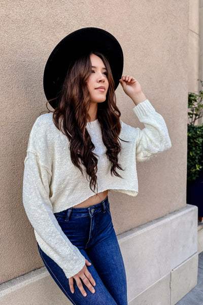 The Hometown Knit Cropped Sweater