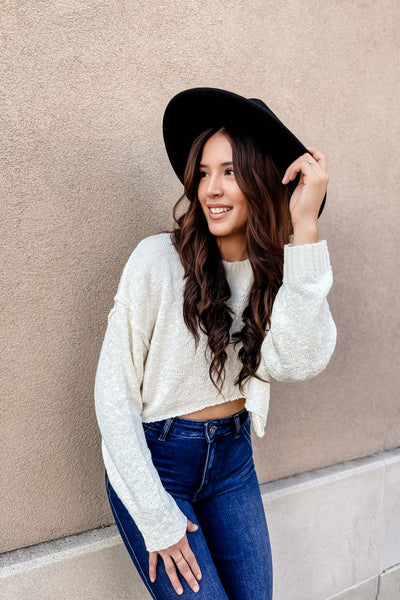 The Hometown Knit Cropped Sweater