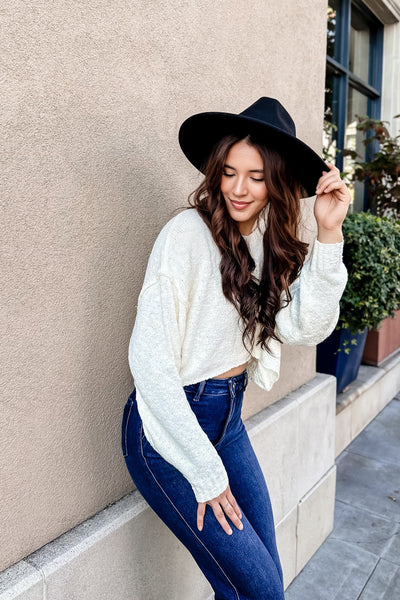 The Hometown Knit Cropped Sweater
