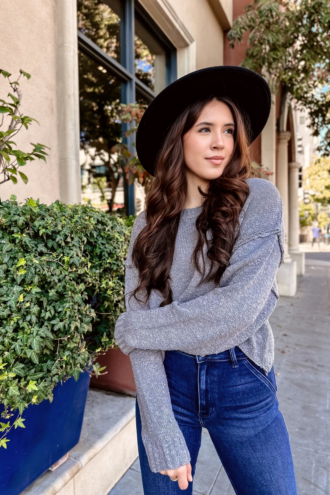 The Hometown Knit Cropped Sweater