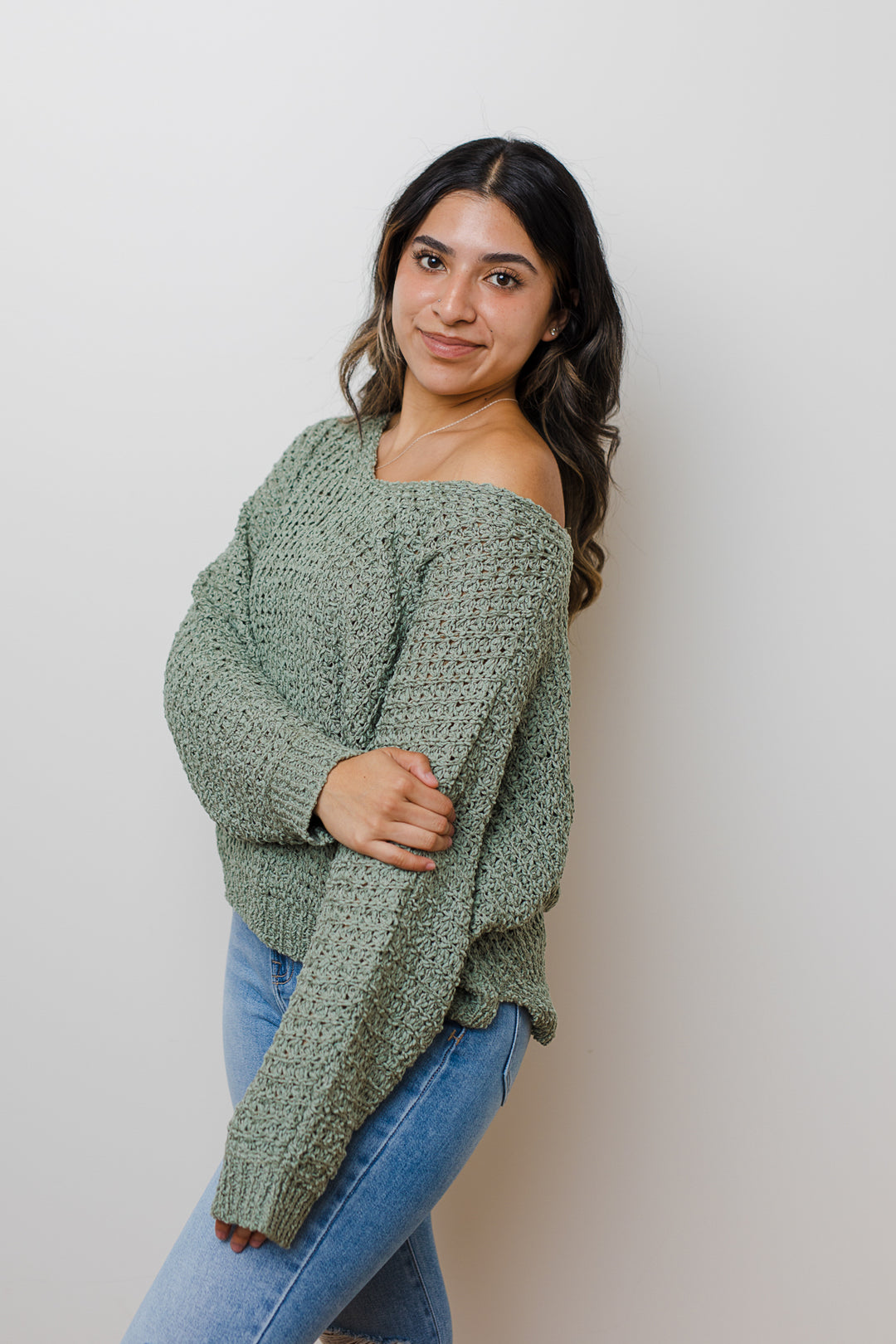 The Softest Knit One Shoulder Sweater